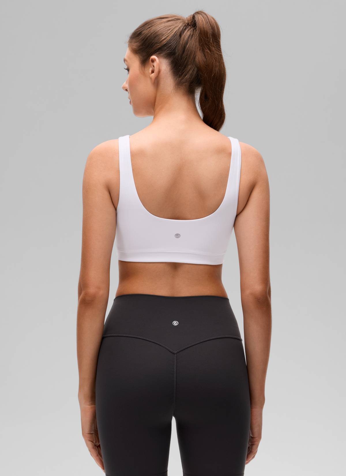 CRZ YOGA Sujetador Butterluxe para Mujer con Espalda en U blanco