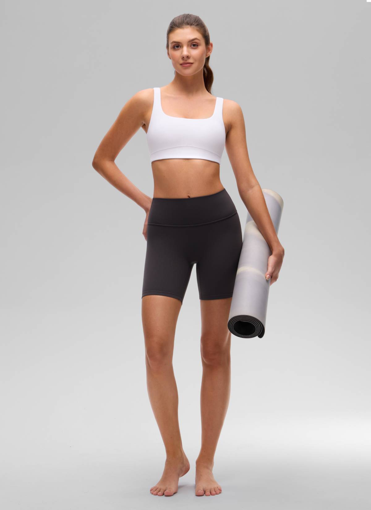 CRZ YOGA Sujetador Butterluxe para Mujer con Espalda en U blanco