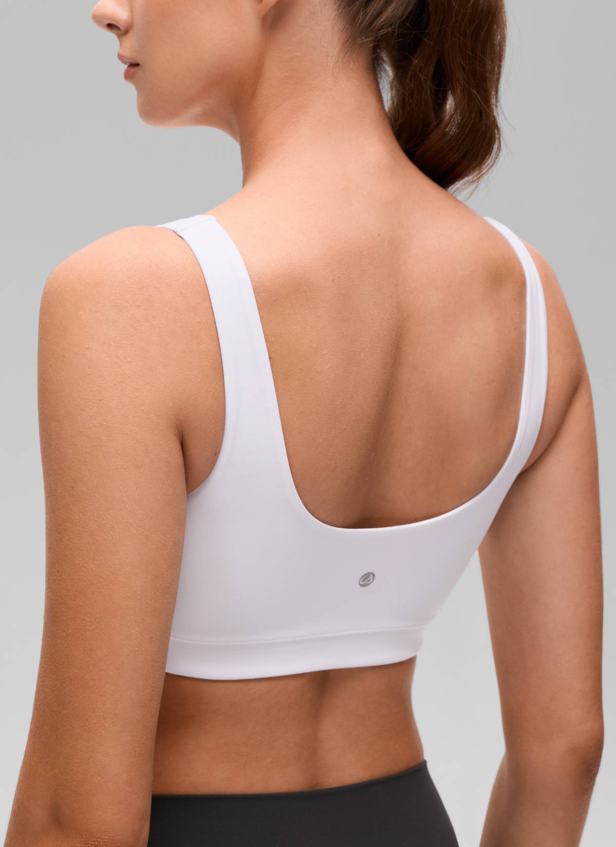 CRZ YOGA Sujetador Butterluxe para Mujer con Espalda en U blanco