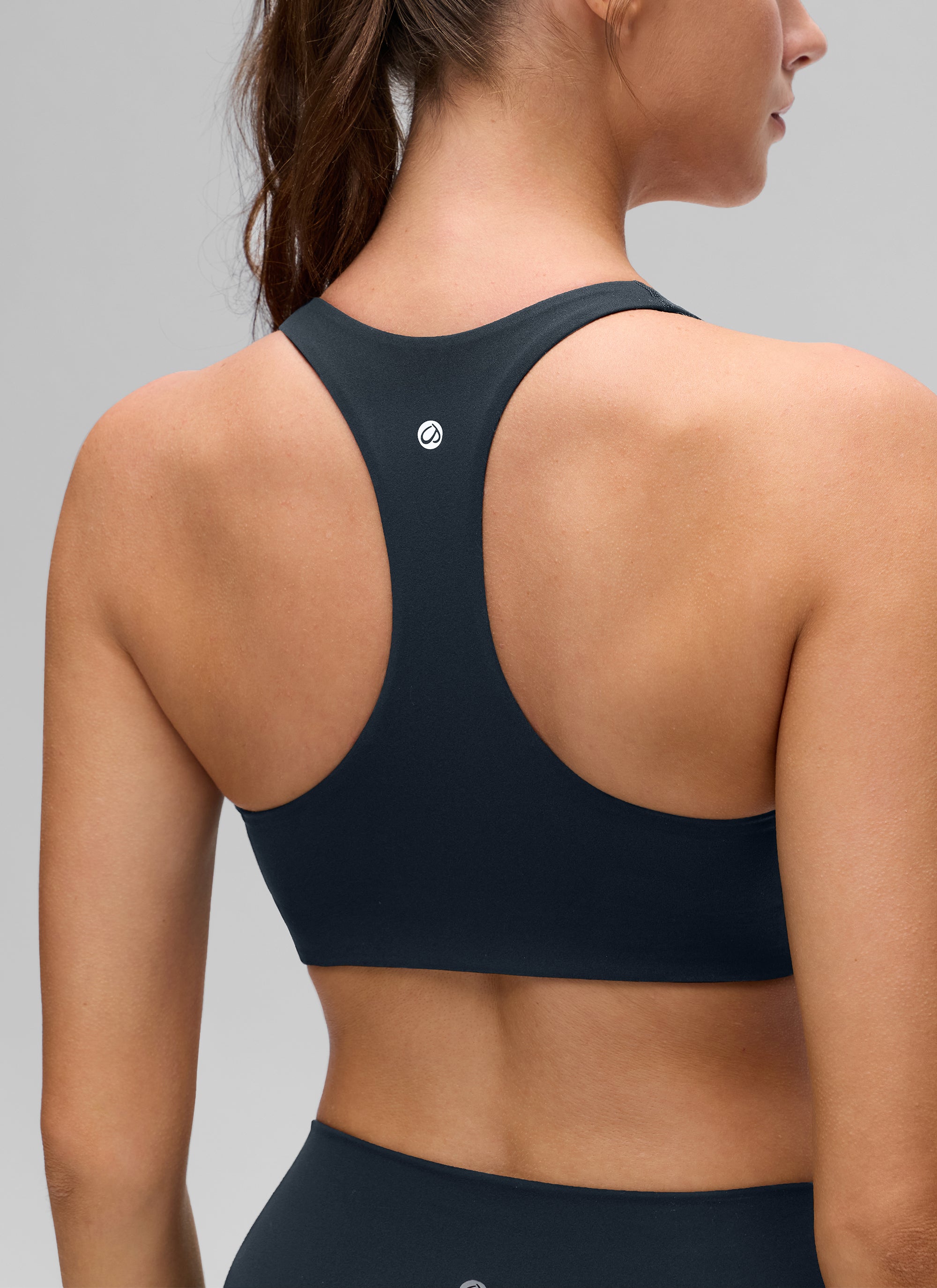 CRZ YOGA Mujer Butterluxe Sujetador con Escote en V y Racerback True Navy