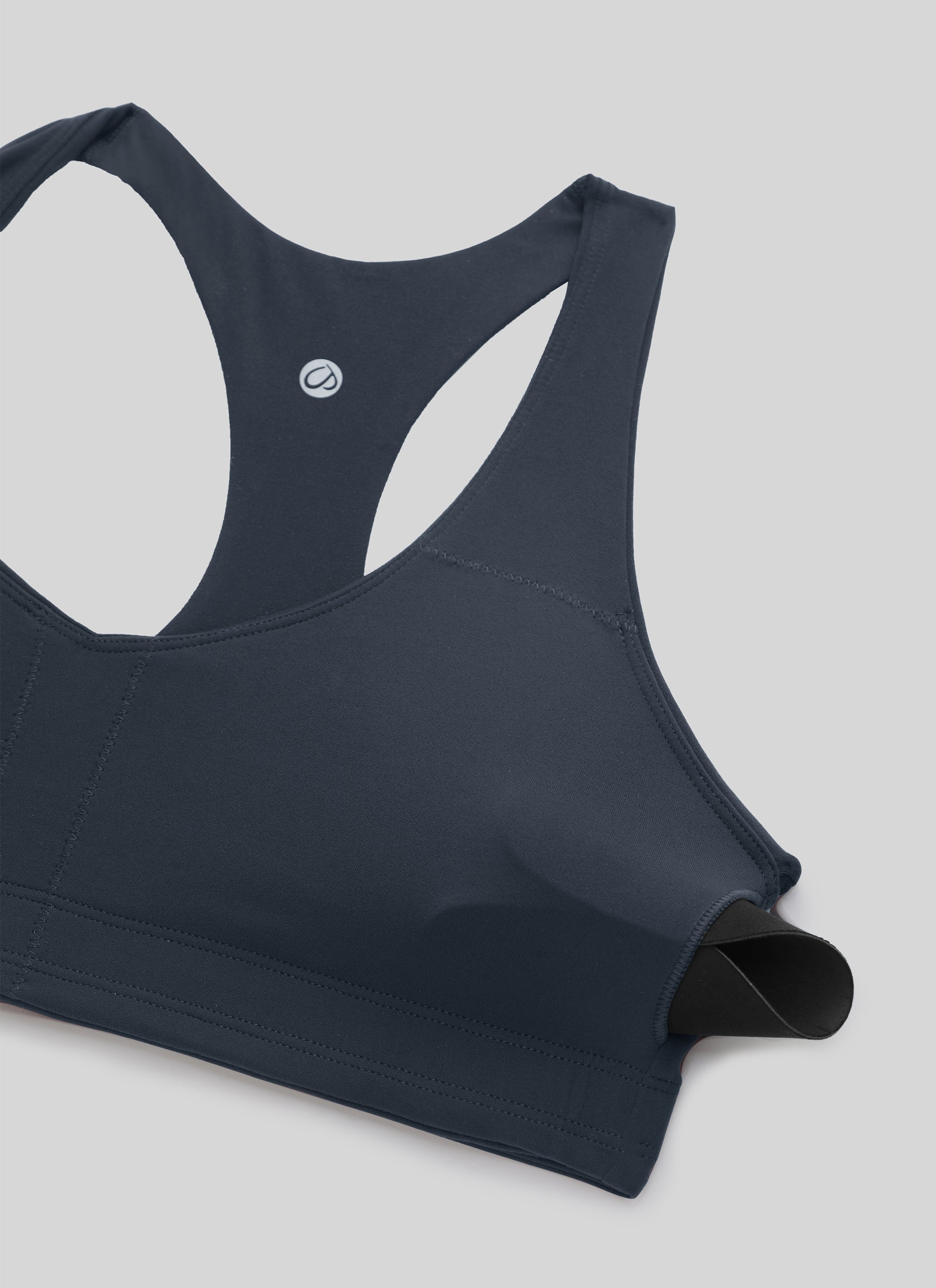 CRZ YOGA Mujer Butterluxe Sujetador con Escote en V y Racerback True Navy