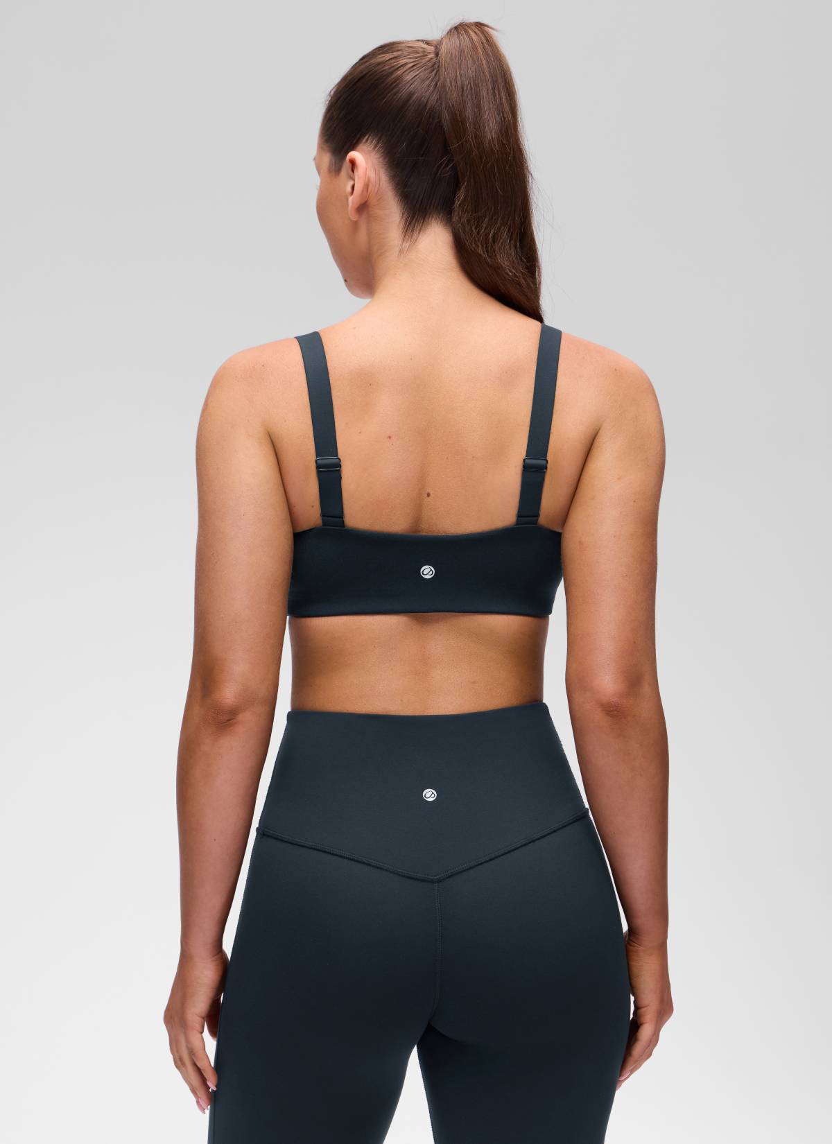 CRZ YOGA Mujer Sujetador Deportivo Escote en U y Espalda Cuadrada True Navy