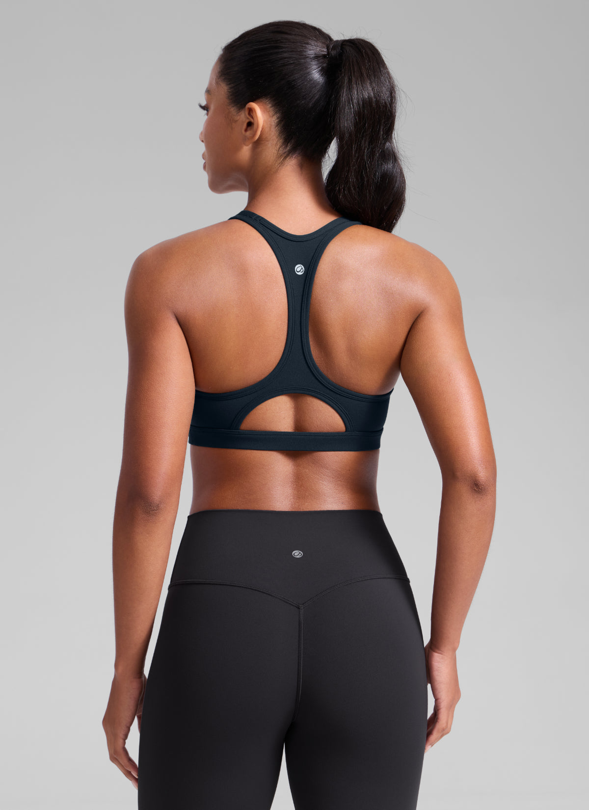 CRZ YOGA Butterlift® Sujetador sport racerback keyhole escote en U True Navy