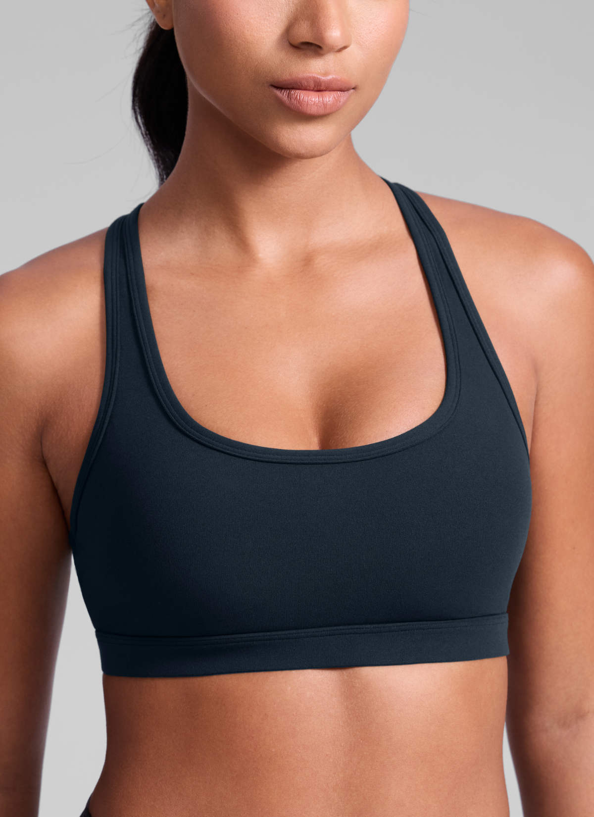 CRZ YOGA Butterlift® Sujetador sport racerback keyhole escote en U True Navy