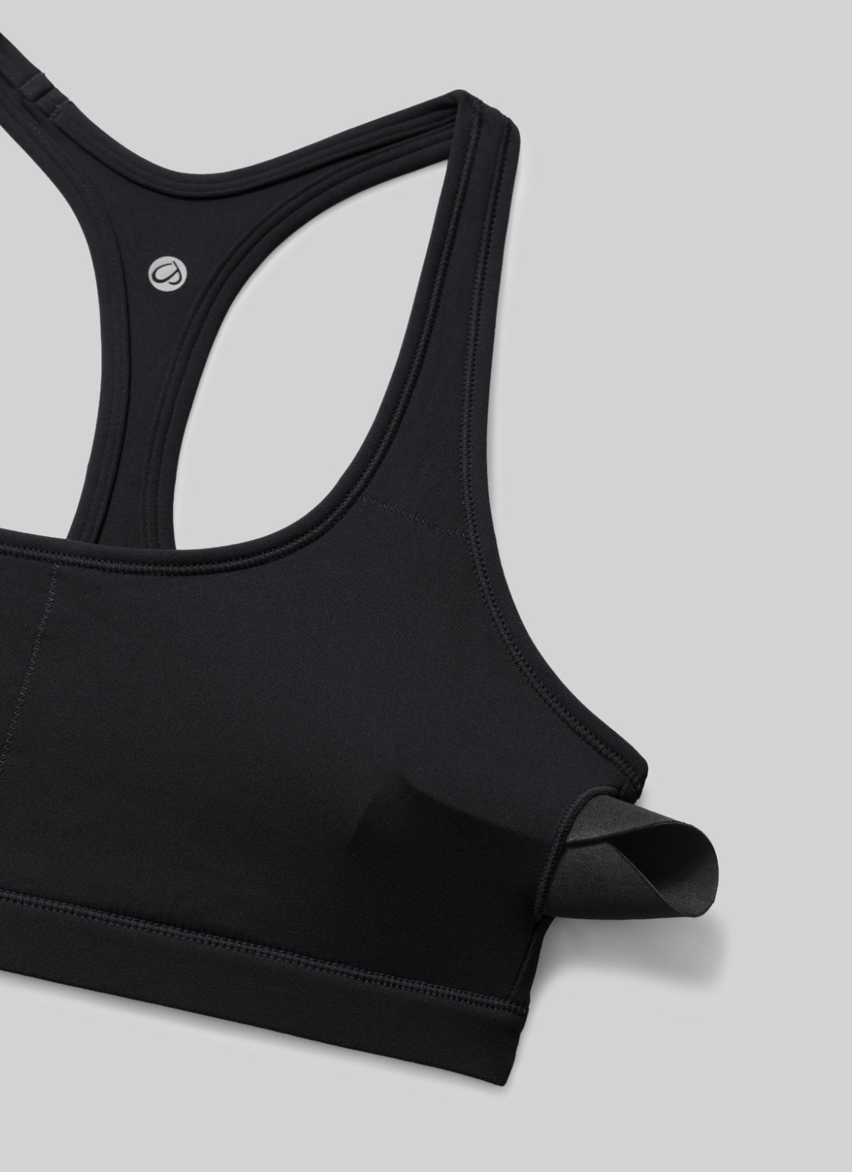 CRZ YOGA Butterlift® Sujetador sport racerback keyhole escote en U Negro