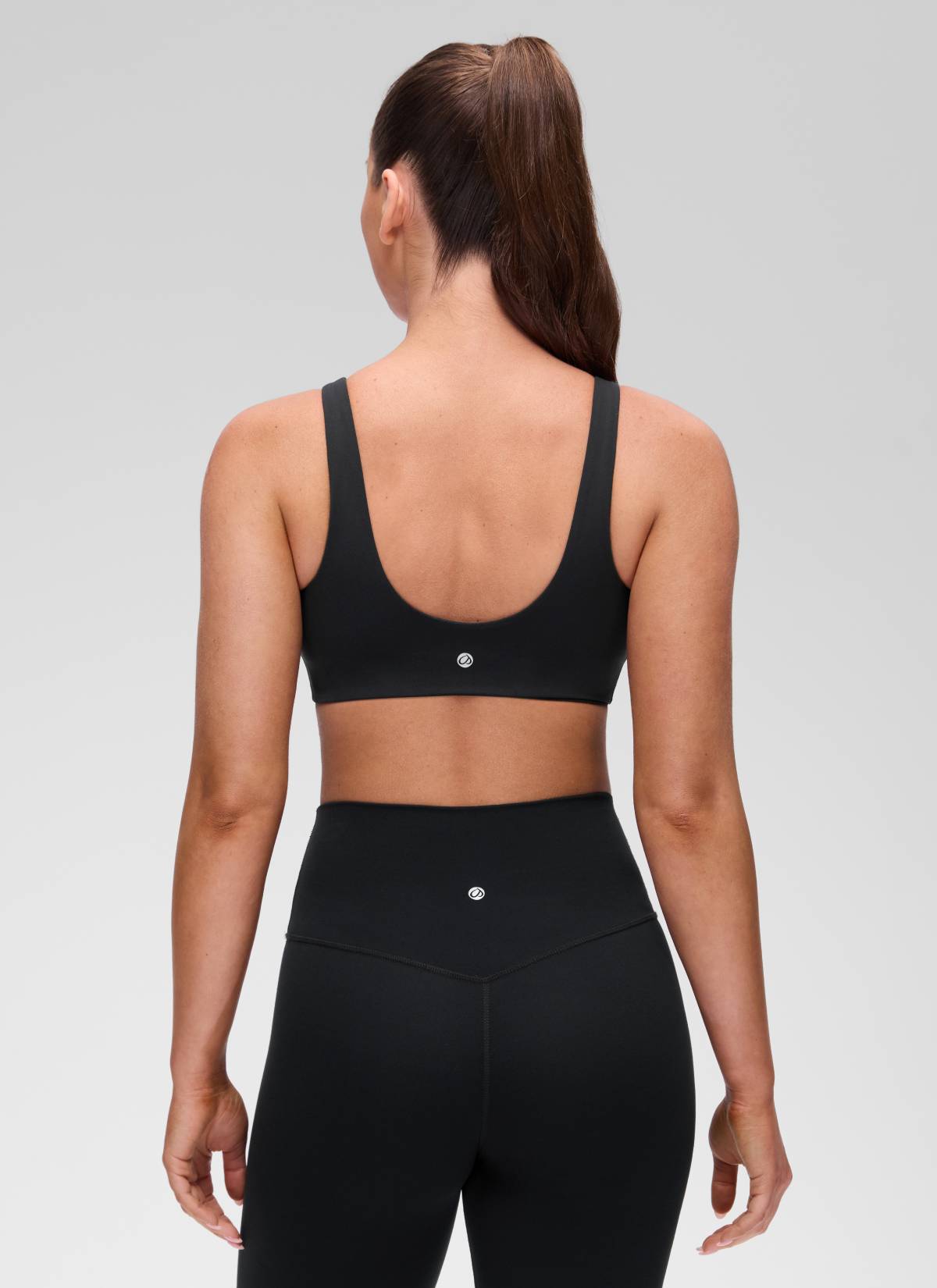 CRZ YOGA Mujer Butterluxe Yoga Sujetador Deportivo Espalda en U Negro