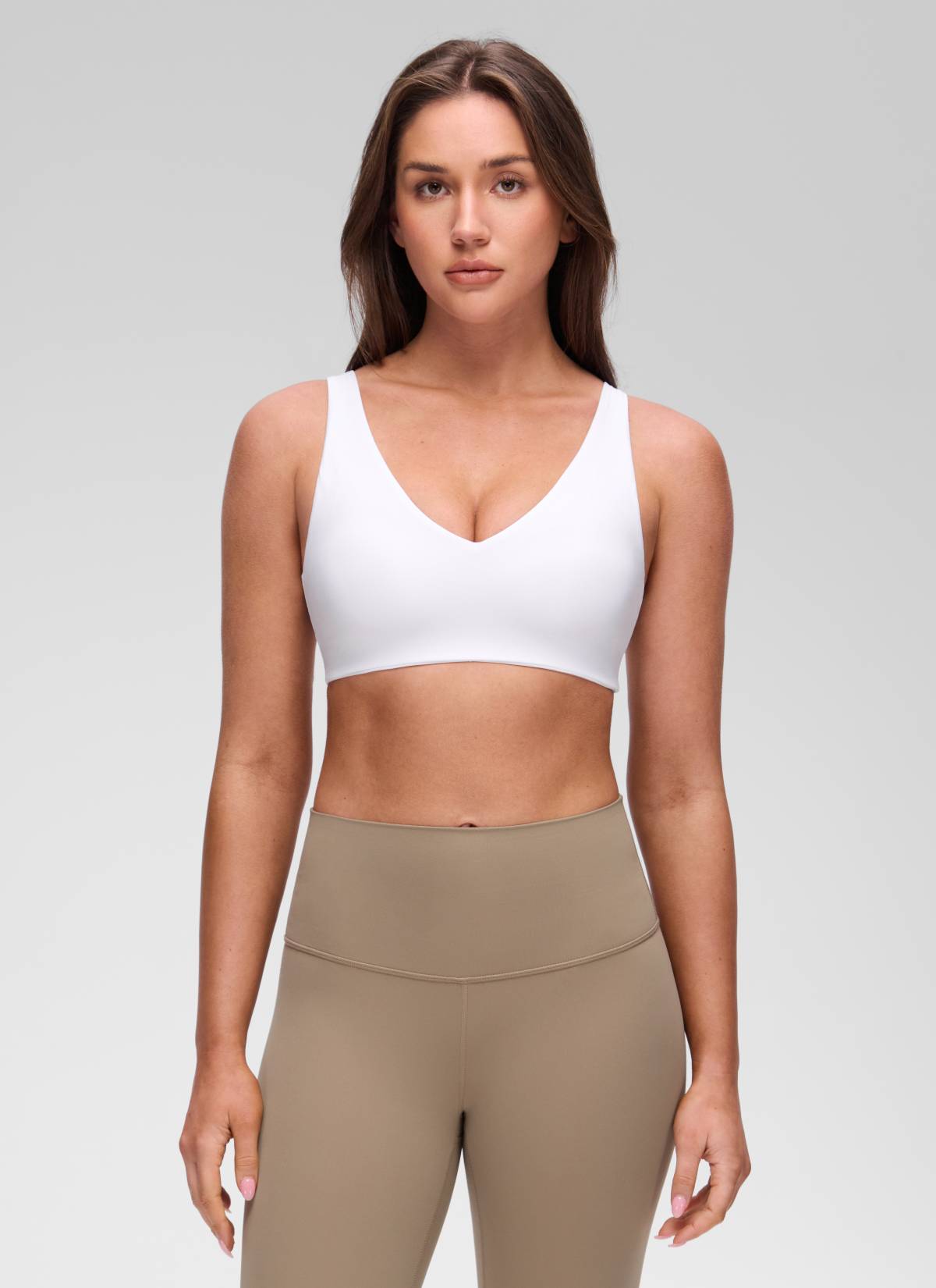 CRZ YOGA Mujer Butterluxe Yoga Sujetador Deportivo Espalda en U blanco
