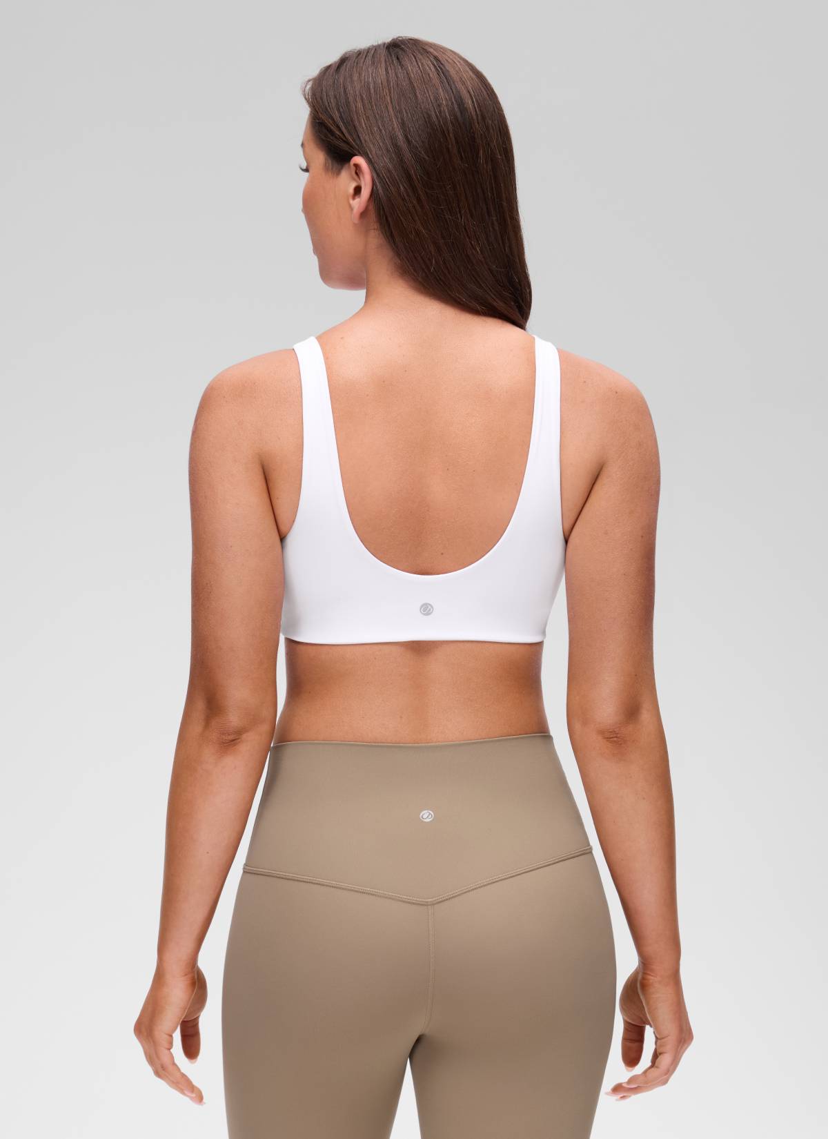 CRZ YOGA Mujer Butterluxe Yoga Sujetador Deportivo Espalda en U blanco