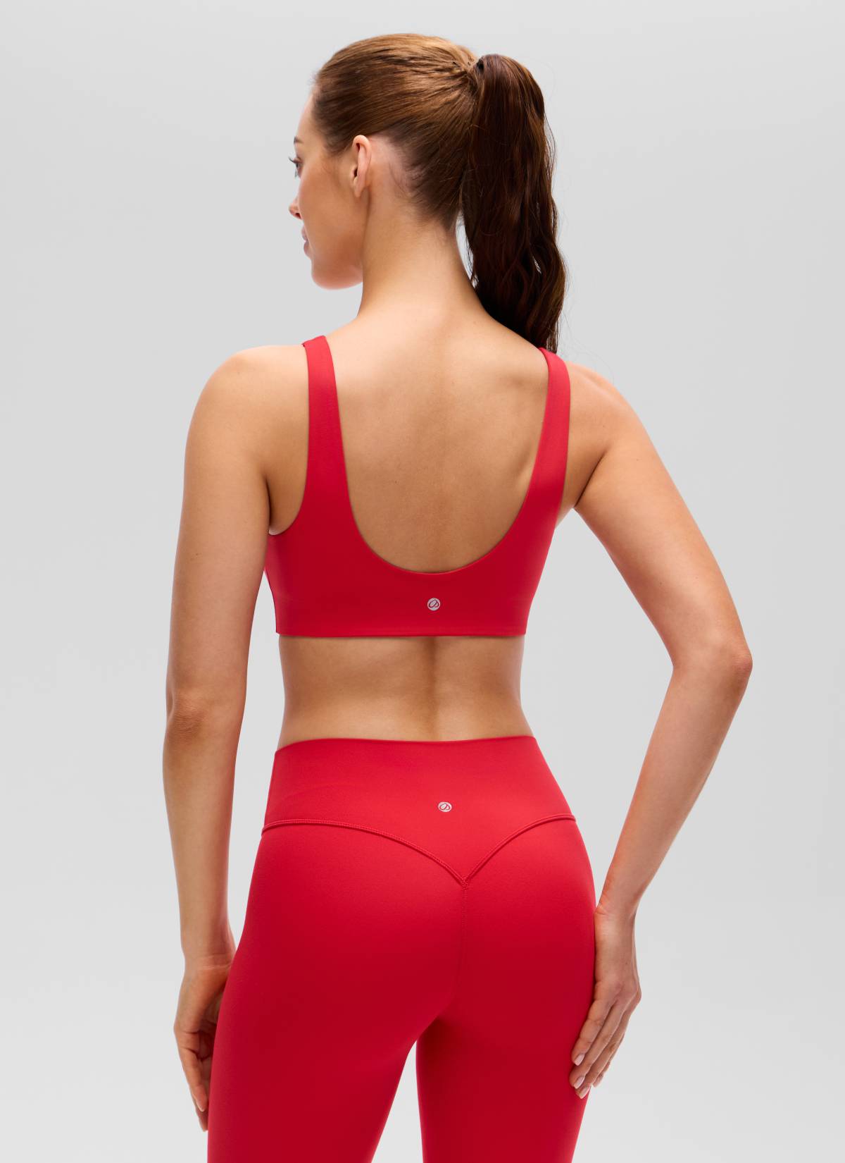 CRZ YOGA Mujer Butterluxe Yoga Sujetador Deportivo Espalda en U Rojo Aurora