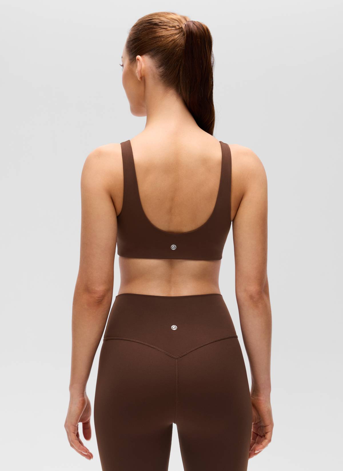CRZ YOGA Mujer Butterluxe Yoga Sujetador Deportivo Espalda en U Marrón Lava