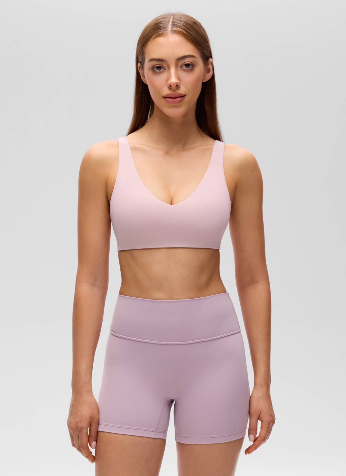 CRZ YOGA Mujer Butterluxe Yoga Sujetador Deportivo Espalda en U Haze Rosa