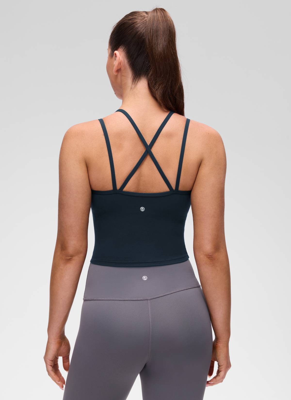 CRZ YOGA Mujer Butterluxe escote V, espalda cruzada con sujetador True Navy