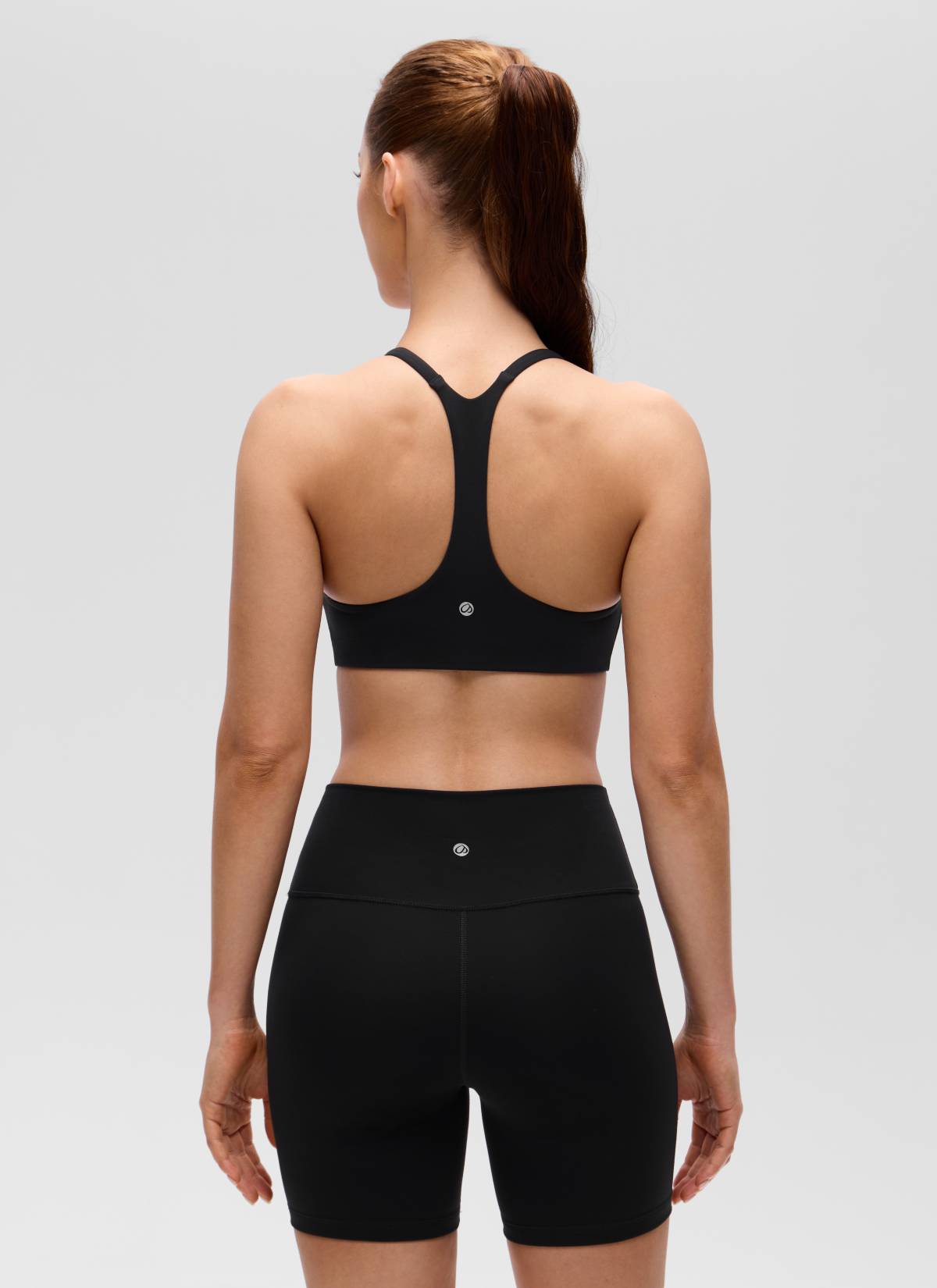 CRZ YOGA Mujer Butterluxe Escote en V Espalda en U Tirantes Finos Negro