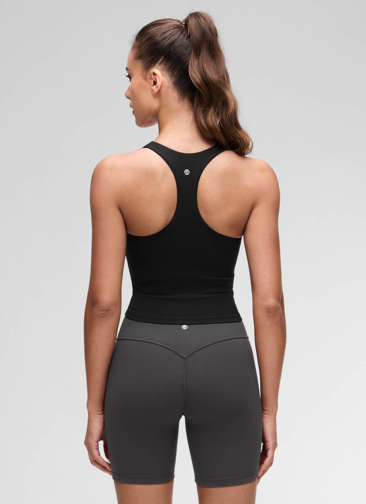 CRZ YOGA para Mujer Butterluxe Yoga Escote en V y Espalda Deportiva Negro