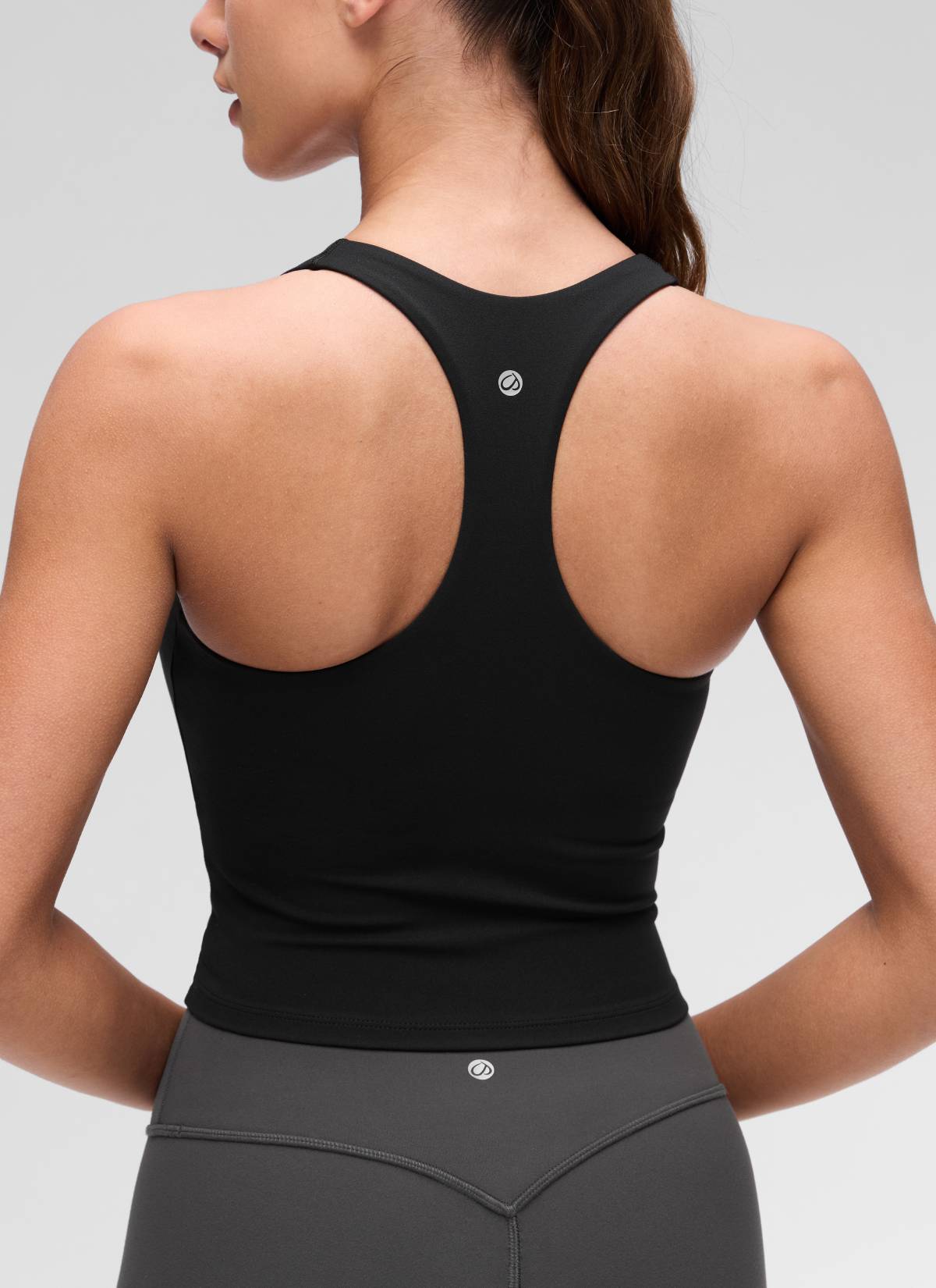 CRZ YOGA para Mujer Butterluxe Yoga Escote en V y Espalda Deportiva Negro