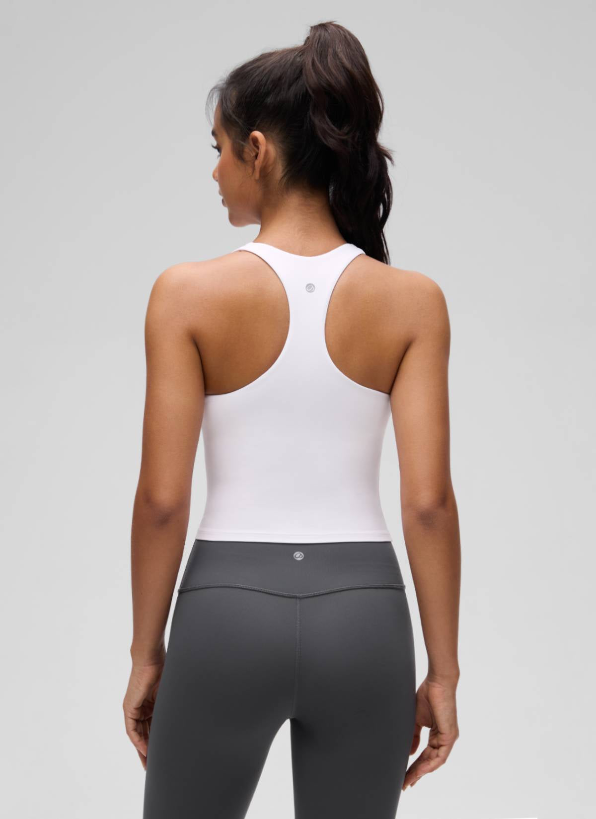 CRZ YOGA para Mujer Butterluxe Yoga Escote en V y Espalda Deportiva blanco