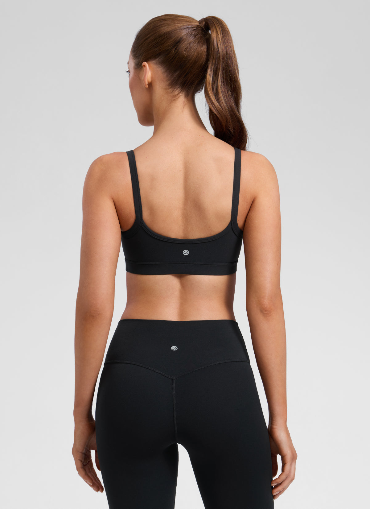 CRZ YOGA Butterlift® Sujetador sport cuello redondo doble forro Negro