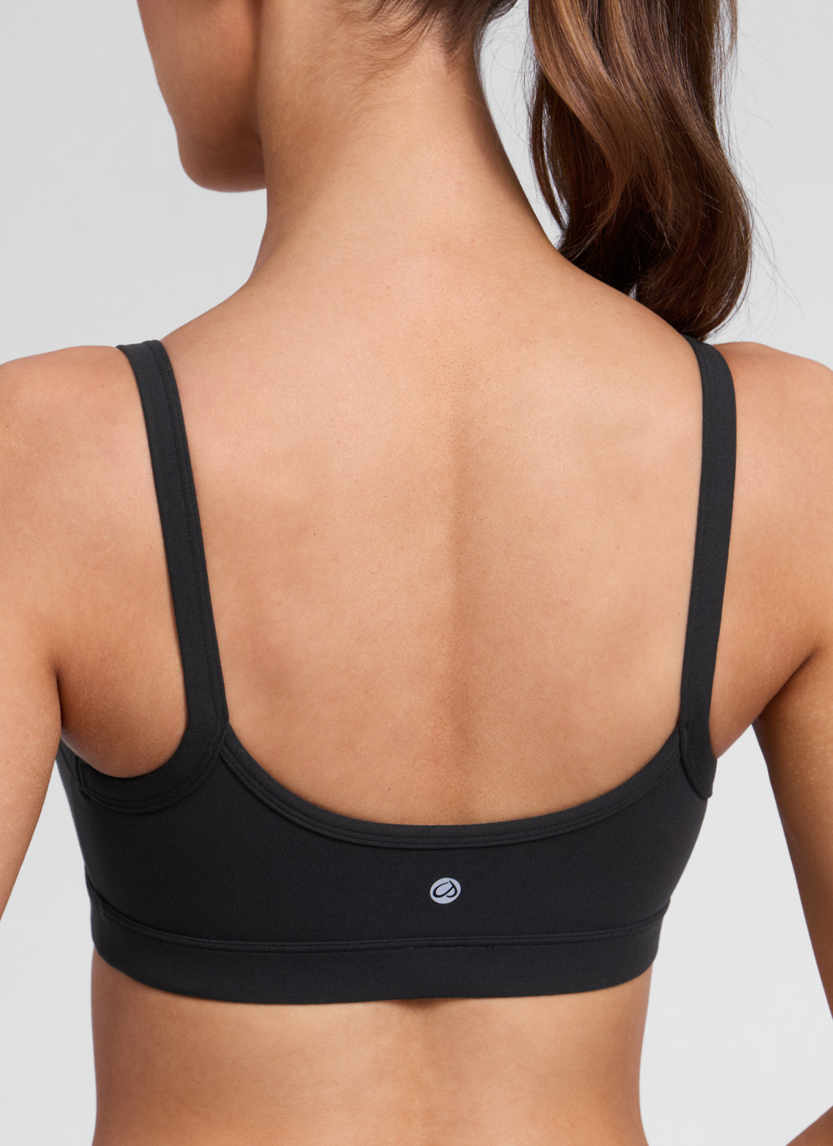 CRZ YOGA Butterlift® Sujetador sport cuello redondo doble forro Negro