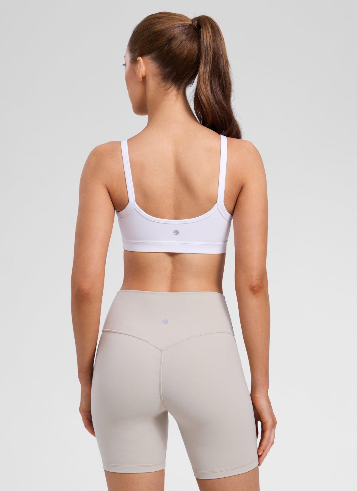 CRZ YOGA Butterlift® Sujetador sport cuello redondo doble forro blanco