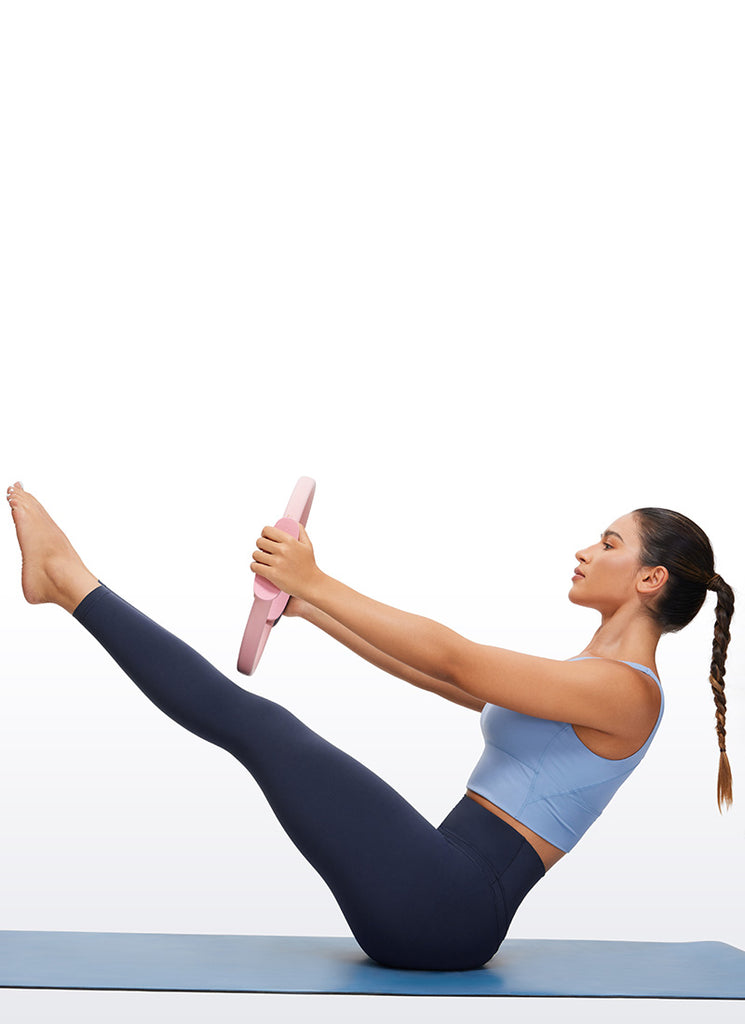 CRZ YOGA Nakedfeel Leggings con Costura doble en la Cintura de 25 Pulgadas para Mujer Armada