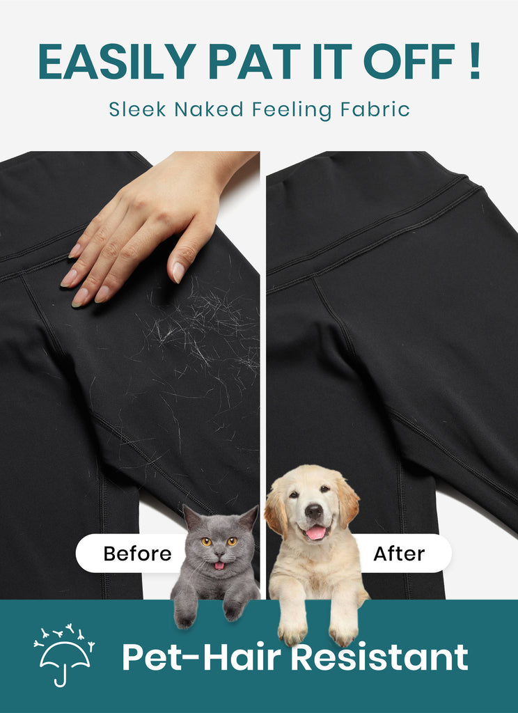 CRZ YOGA Nakedfeel Leggings con Costura doble en la Cintura de 25 Pulgadas para Mujer Armada