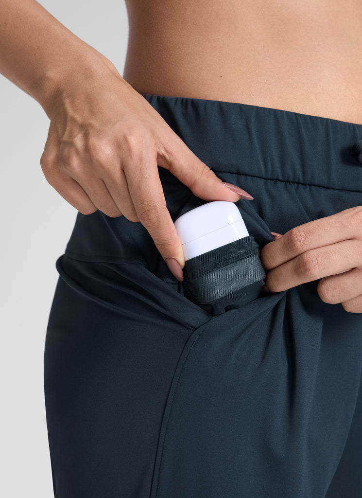 CRZ YOGA Jogger de Viaje con Cordón Elástico de 27 Pulgadaspara Mujer True Navy