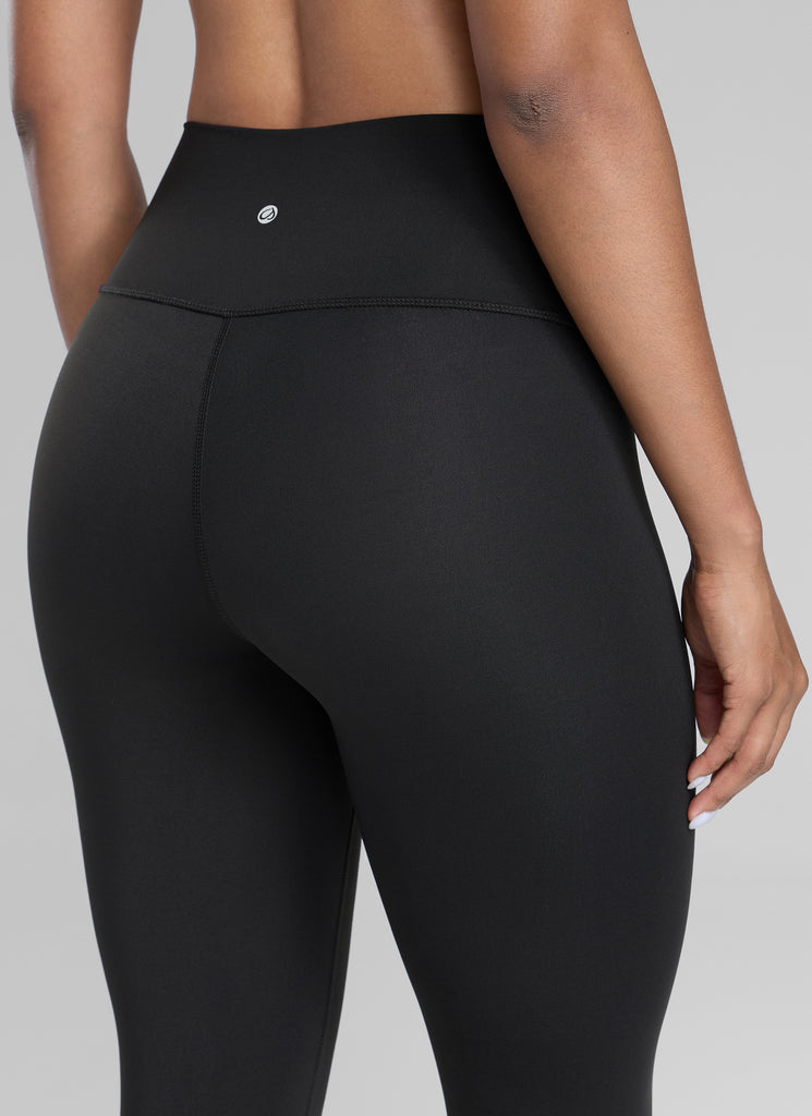 CRZ YOGA Mujeres Leggings de Compresión Hugged Feeling de 25 Pulgadas Negro