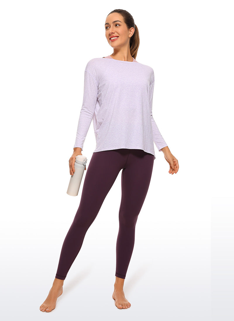 CRZ YOGA Butterluxe Leggings de Yoga de Tiro alto para Mujer Deep Purple
