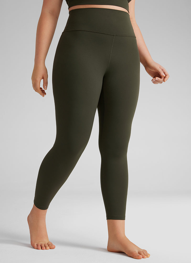 CRZ YOGA Butterluxe Leggings de Yoga de Tiro alto para Mujer Verde Oliva