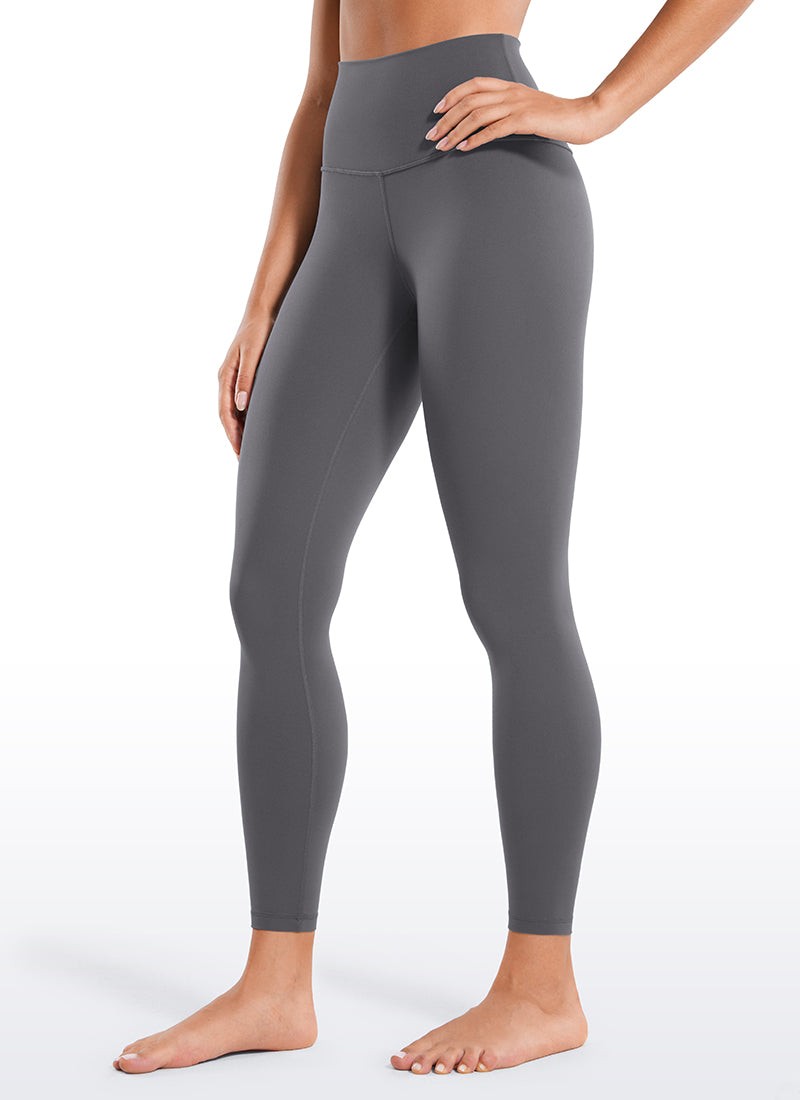 CRZ YOGA Butterluxe Leggings de Yoga de Tiro alto para Mujer Carbono oscuro