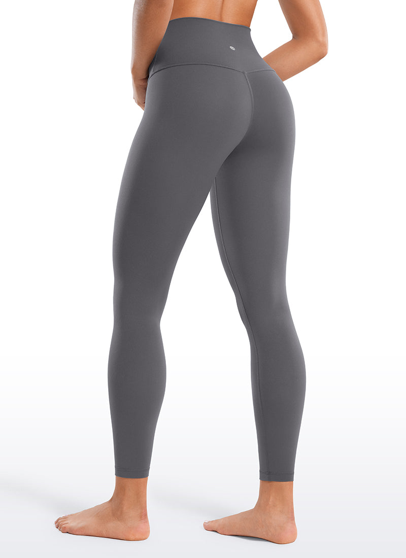 CRZ YOGA Butterluxe Leggings de Yoga de Tiro alto para Mujer Carbono oscuro