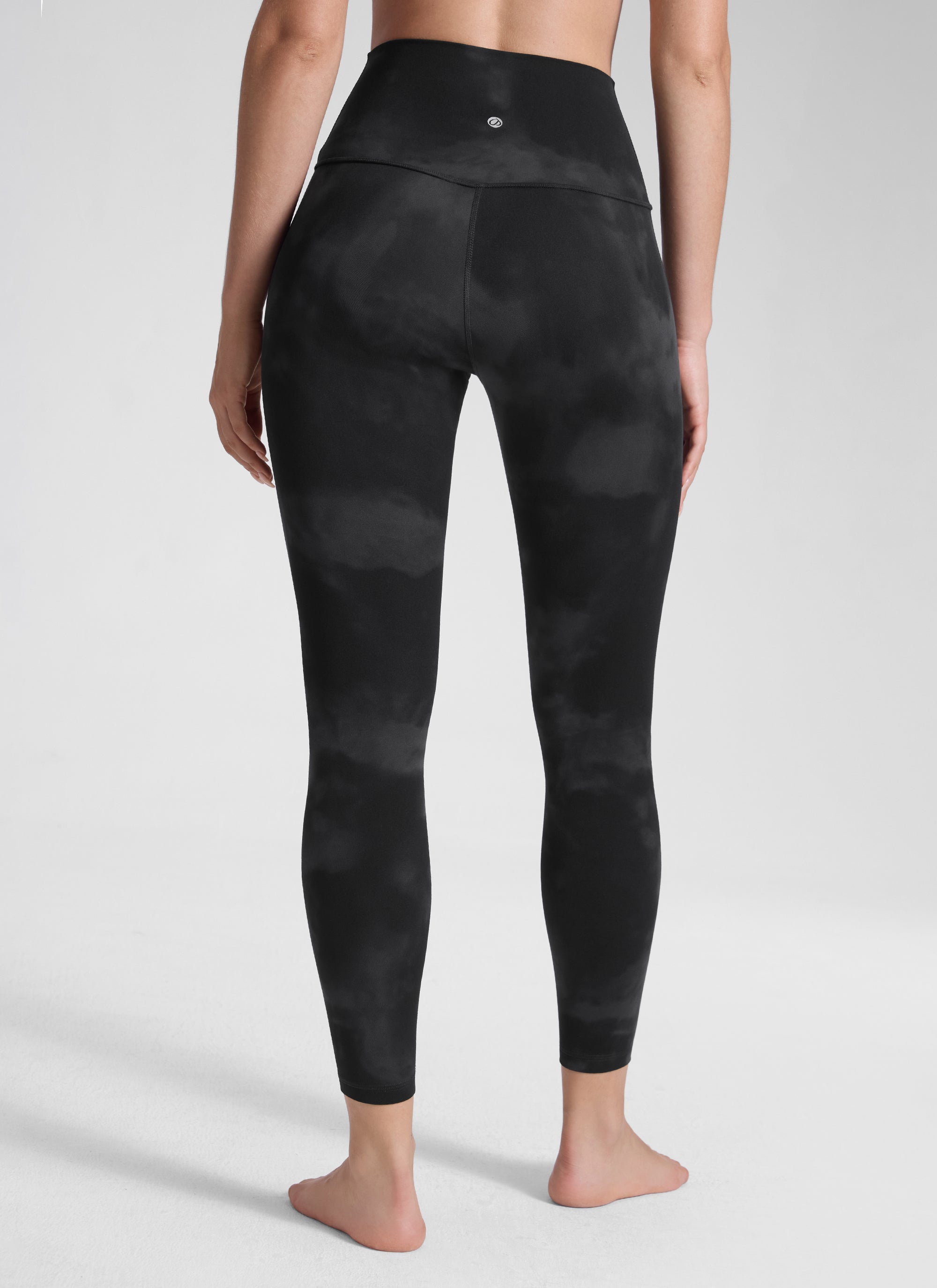 CRZ YOGA Butterluxe Leggings de Yoga de Tiro alto para Mujer Flores De Tinte Negro
