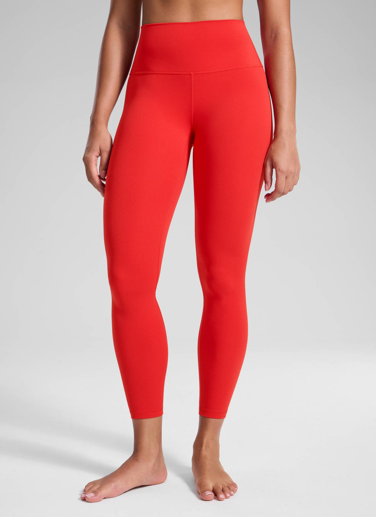 CRZ YOGA Butterluxe Leggings de Yoga de Tiro alto para Mujer Rojo Profundo @model_info:Fiona