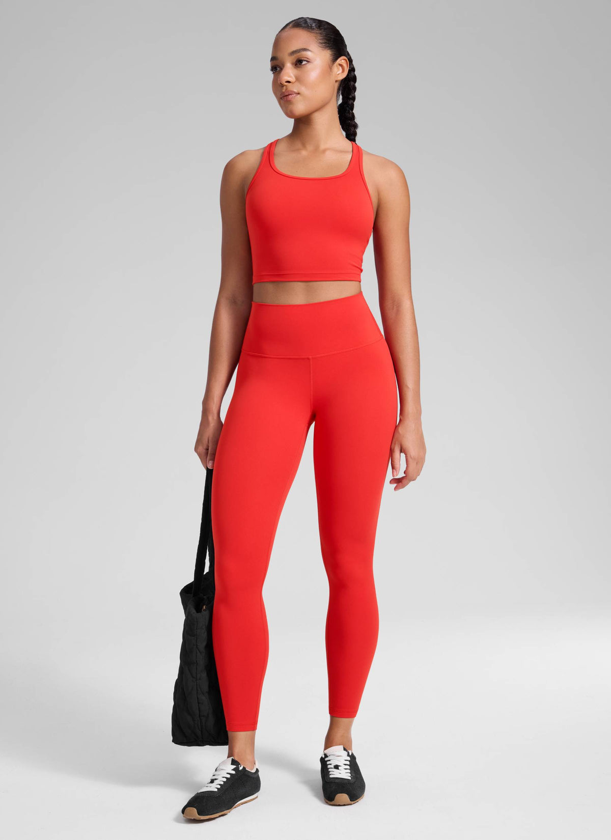 CRZ YOGA Butterluxe Leggings de Yoga de Tiro alto para Mujer Rojo Profundo @model_info:Fiona