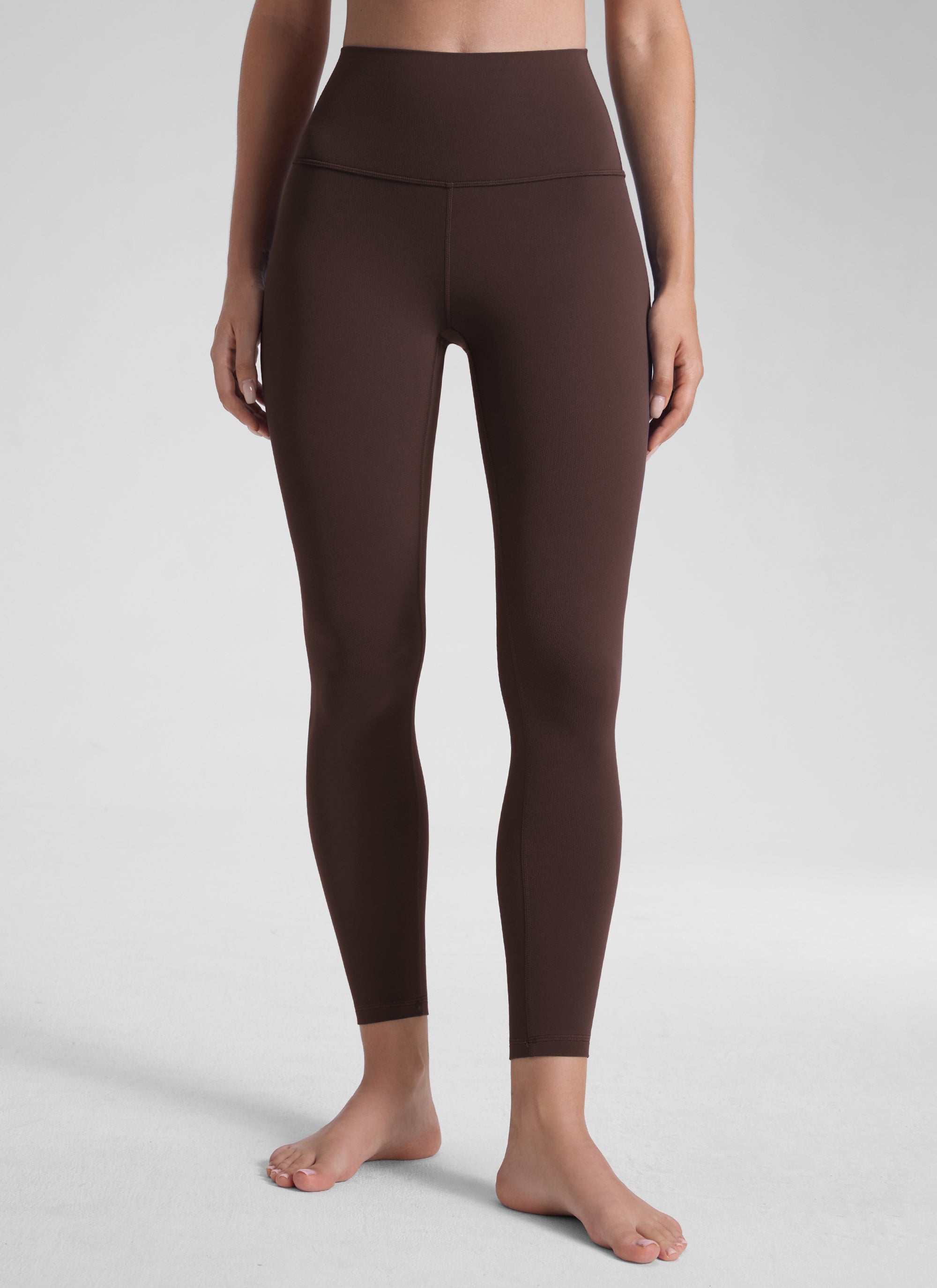 CRZ YOGA Butterluxe Leggings de Yoga de Tiro alto para Mujer Marrón Fudge Caliente