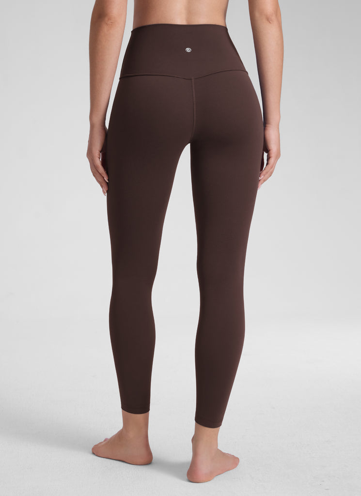 CRZ YOGA Butterluxe Leggings de Yoga de Tiro alto para Mujer Marrón Fudge Caliente