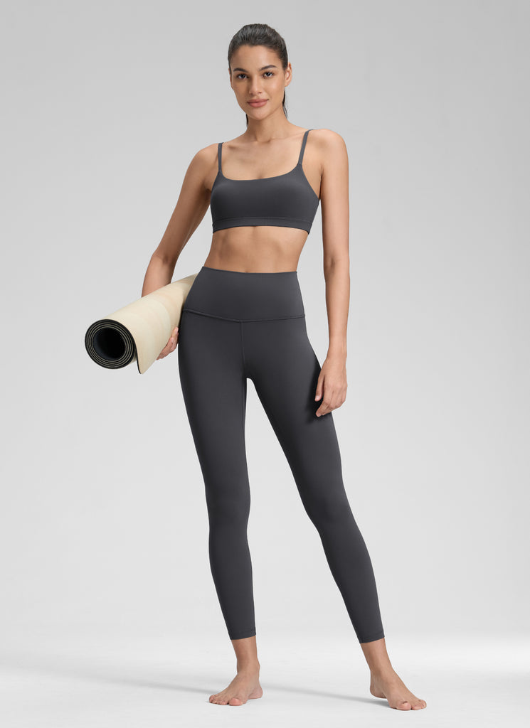 CRZ YOGA Butterluxe Leggings de Yoga de Tiro alto para Mujer Gris misterioso
