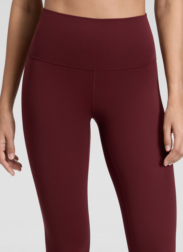 CRZ YOGA Butterluxe Leggings de Yoga de Tiro alto para Mujer Merlot Rojo