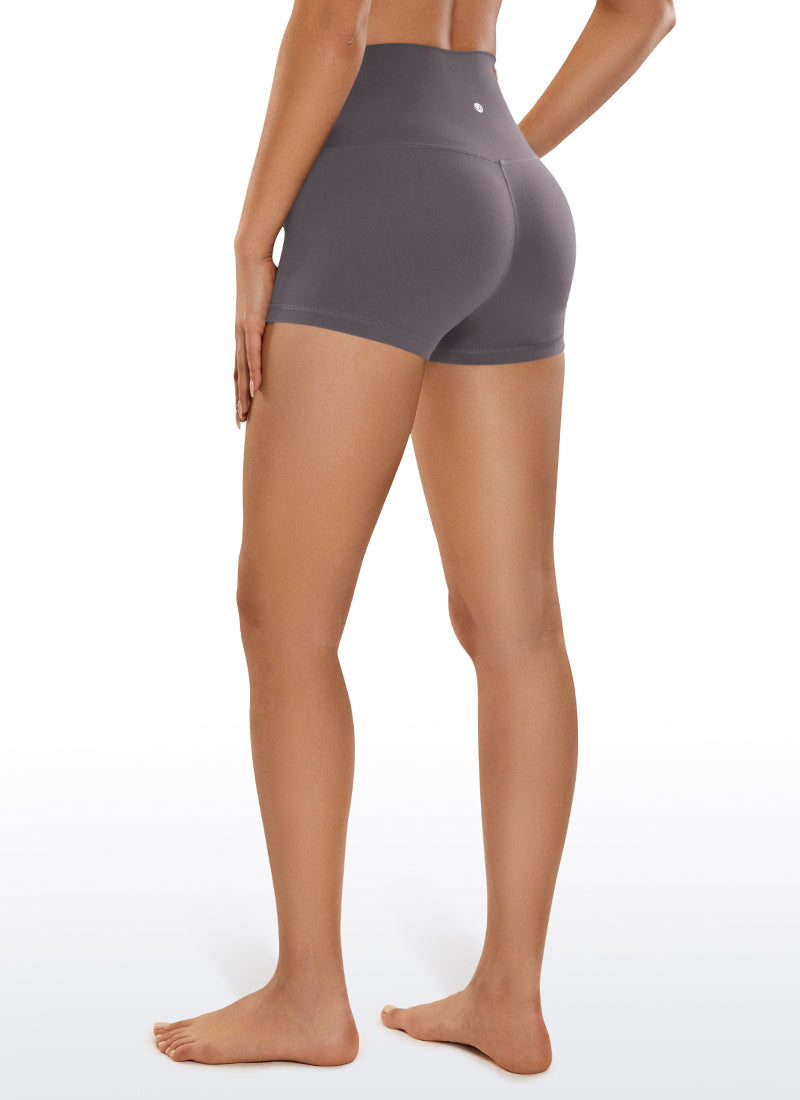 CRZ YOGA Butterluxe Leggings Cortos de Tiro Alto de 2.5 Pulgadas para Mujer Tornado