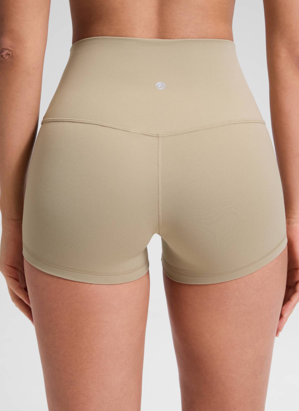 CRZ YOGA Butterluxe Leggings Cortos de Tiro Alto de 2.5 Pulgadas para Mujer Roble