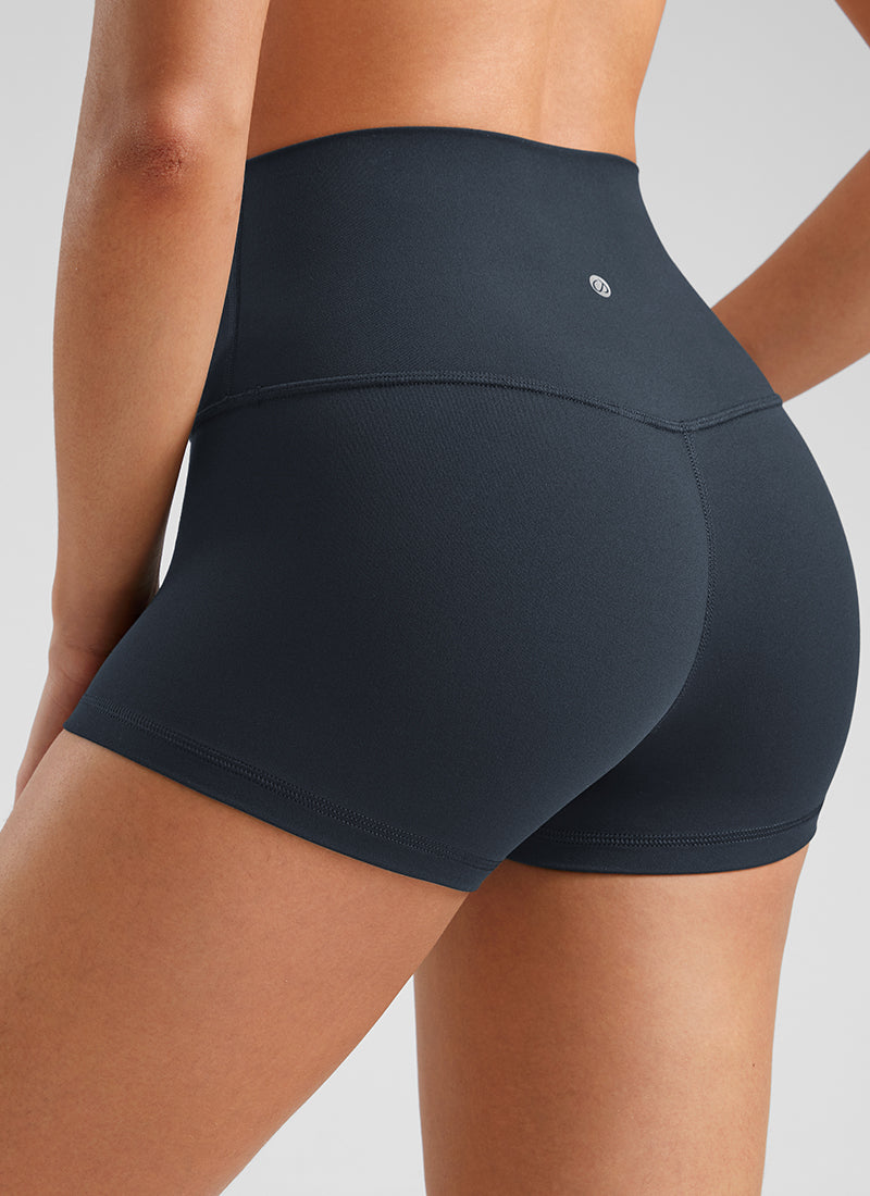CRZ YOGA Butterluxe Leggings Cortos de Tiro Alto de 2.5 Pulgadas para Mujer True Navy