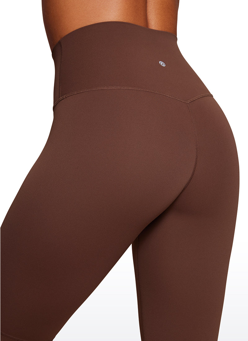 CRZ YOGA Mujeres Biker Shorts Yoga Alta Cintura Butterluxe de 10 pulg. Café Morena