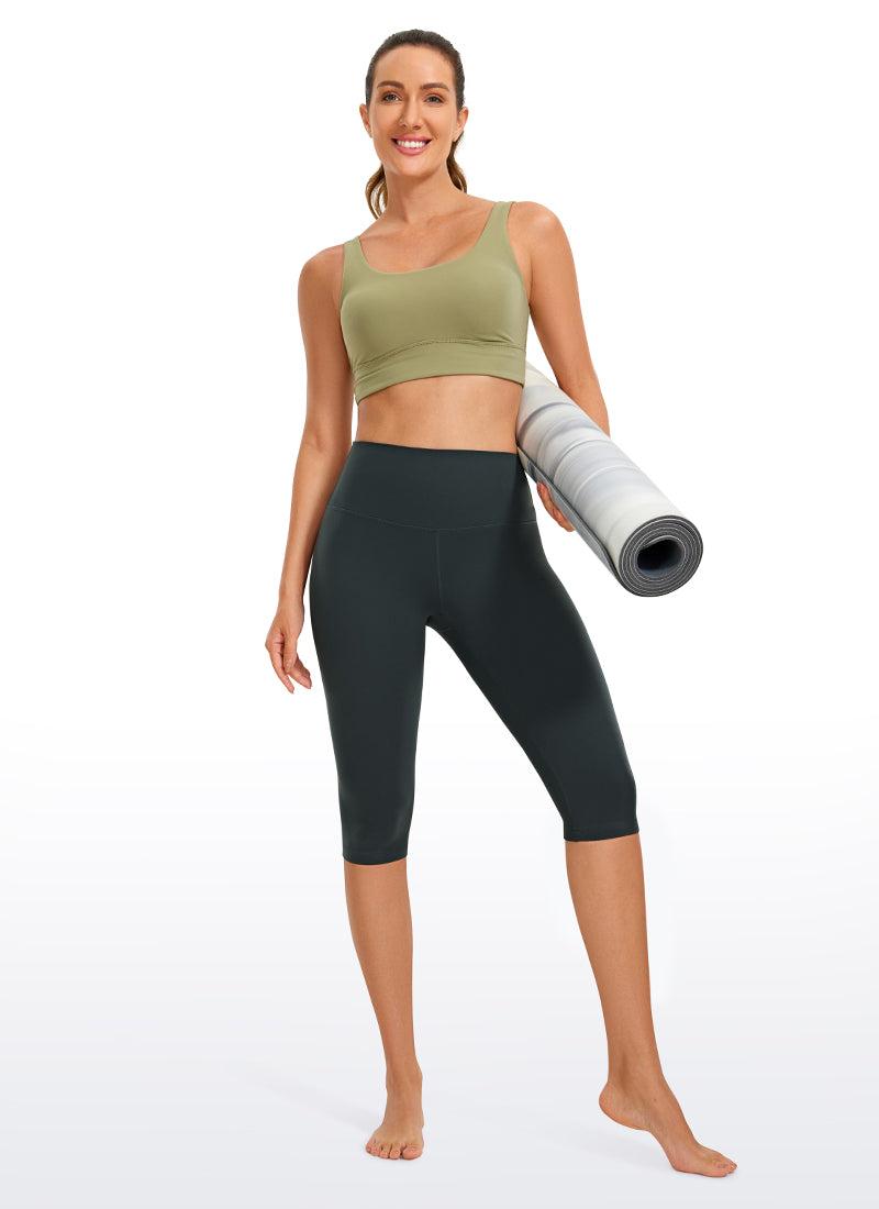 CRZ YOGA Butterluxe Leggings de Yoga de Tiro Alto para Mujer Verde oscuro