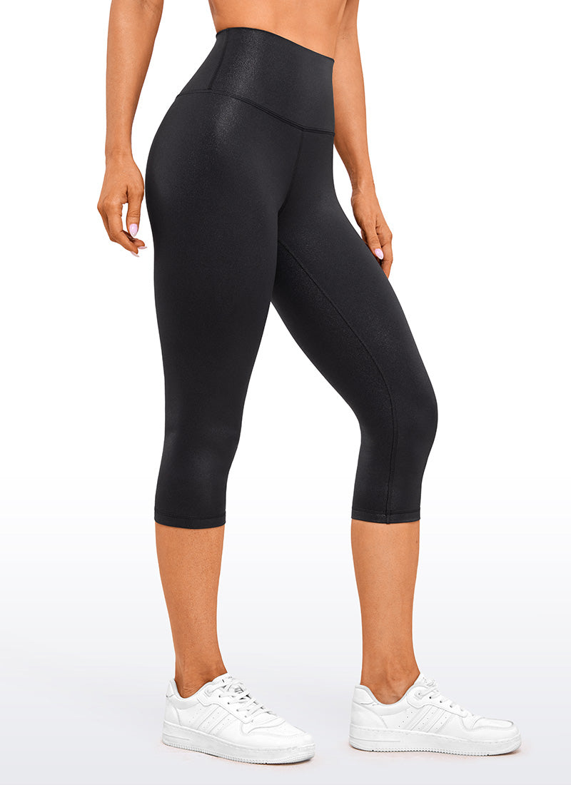 CRZ YOGA Butterluxe Leggings de Yoga de Tiro Alto para Mujer Cuero clásico negro