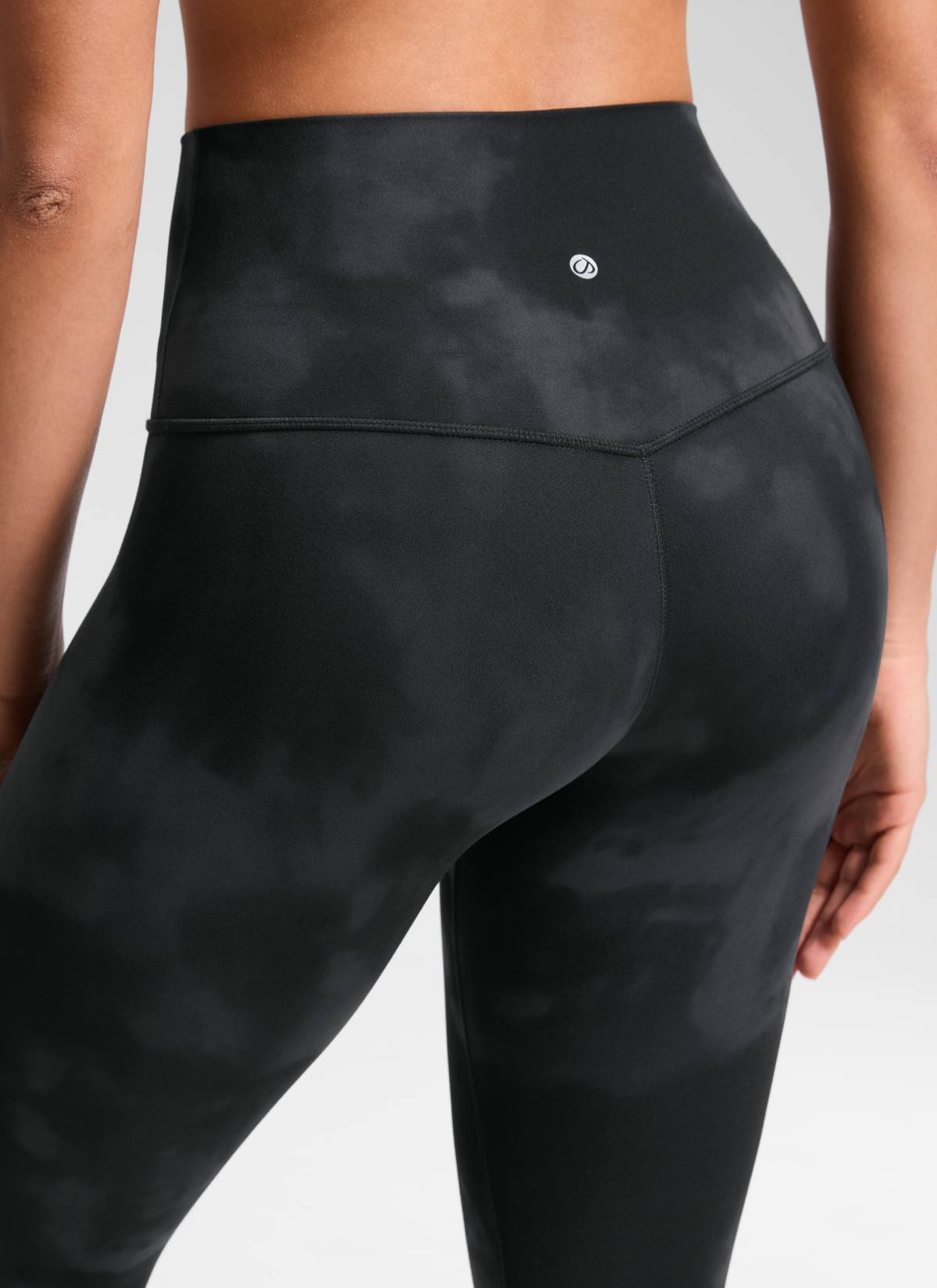 CRZ YOGA Butterluxe Leggings de Yoga de Tiro Alto para Mujer Flores De Tinte Negro