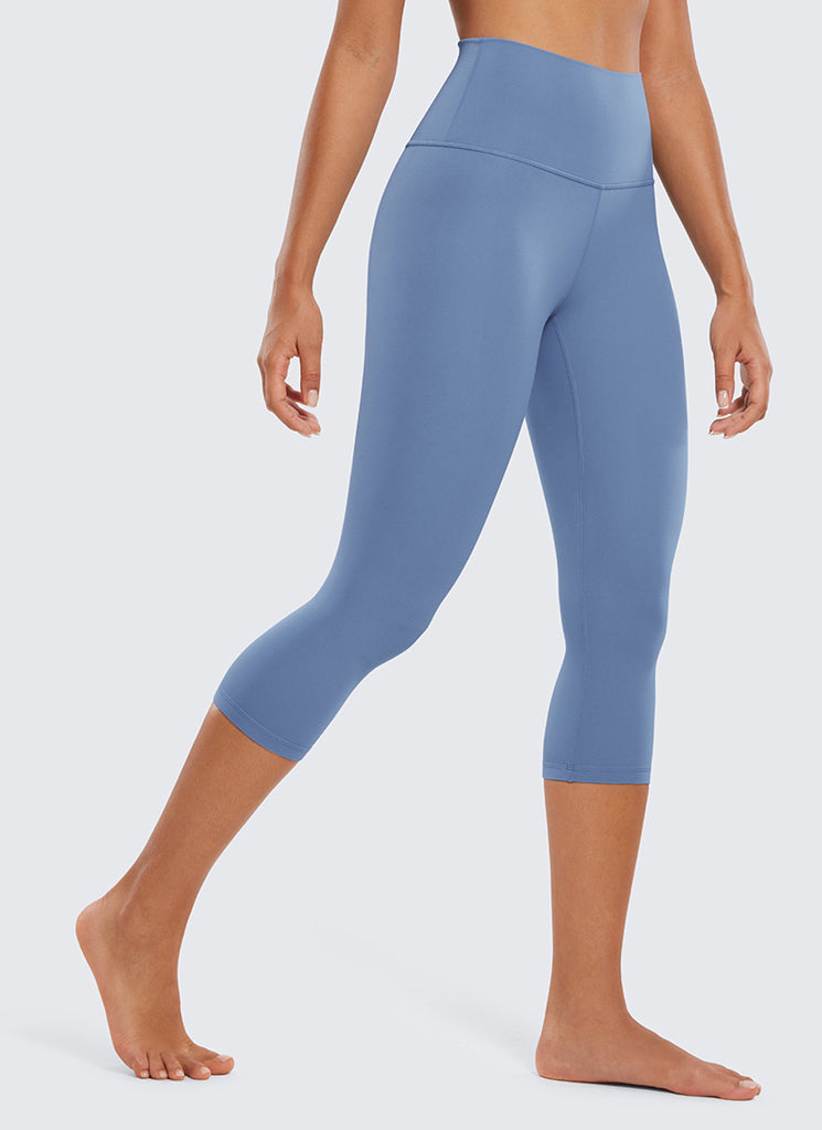 CRZ YOGA Butterluxe Leggings de Yoga de Tiro Alto para Mujerde 19 Pulgadas Azul Destello