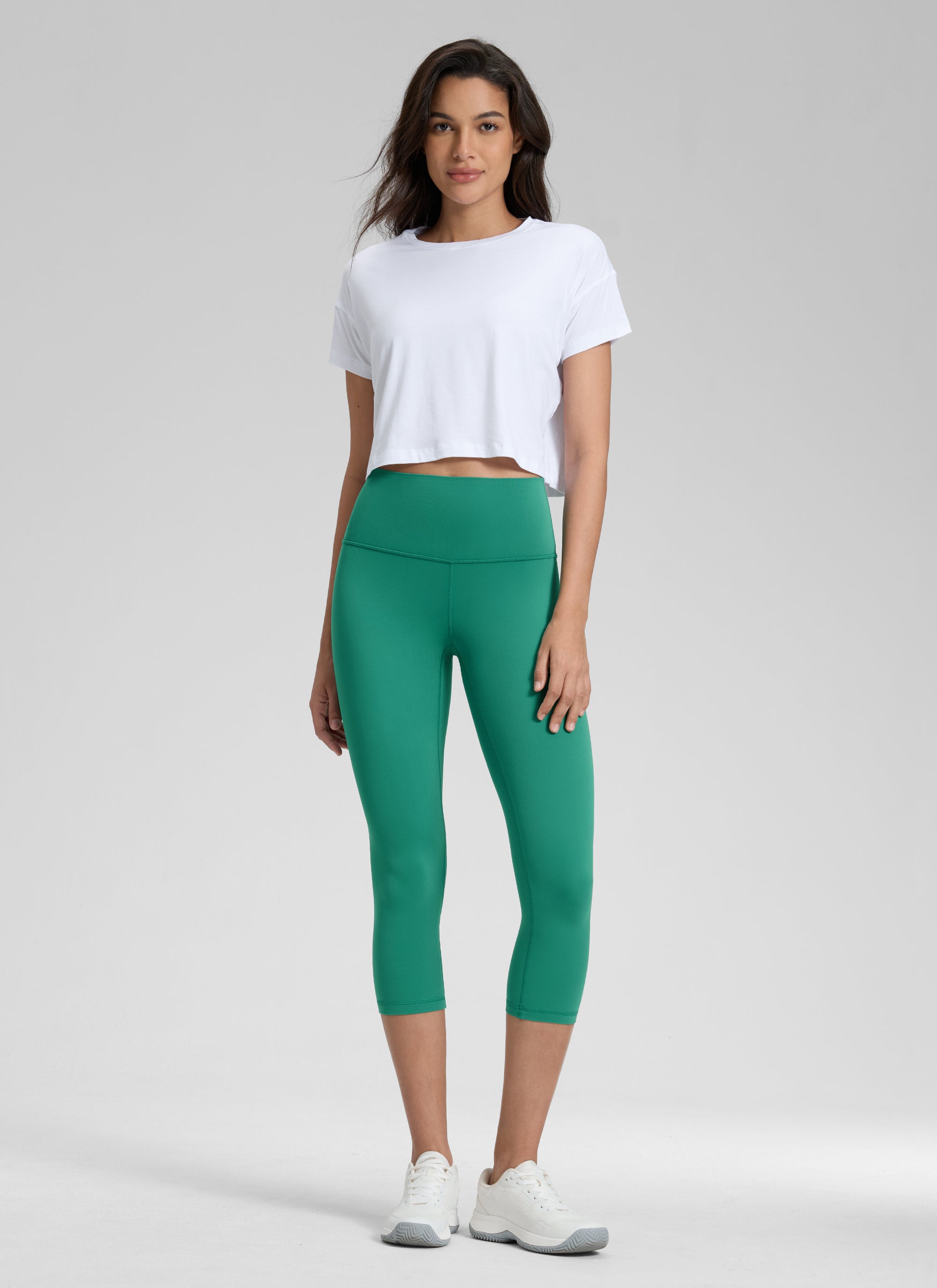 CRZ YOGA Butterluxe Leggings de Yoga de Tiro Alto para Mujer Verde Cascadia