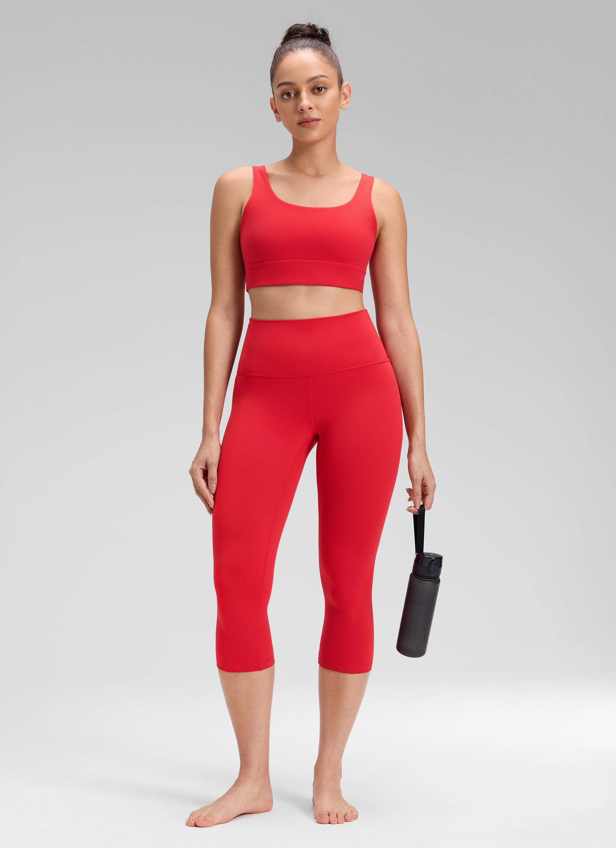 CRZ YOGA Butterluxe Leggings de Yoga de Tiro Alto para Mujer Rojo Aurora