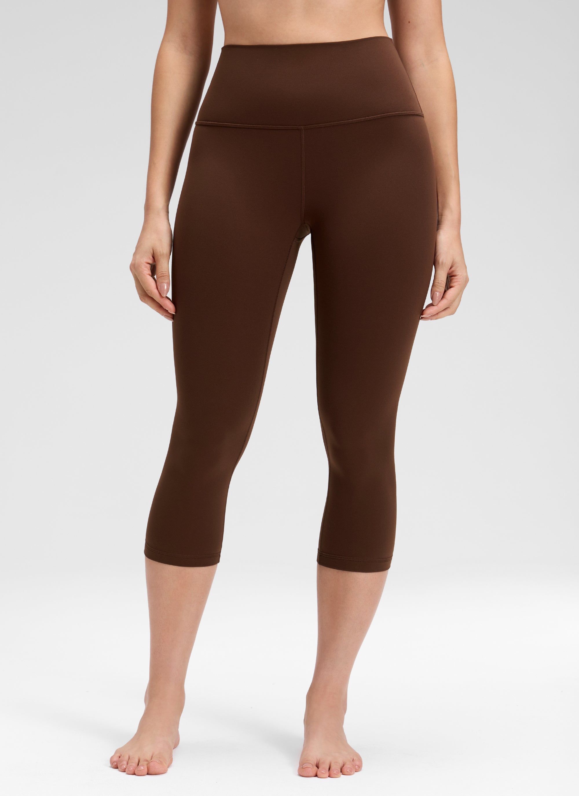 CRZ YOGA Butterluxe Leggings de Yoga de Tiro Alto para Mujer Marrón Lava