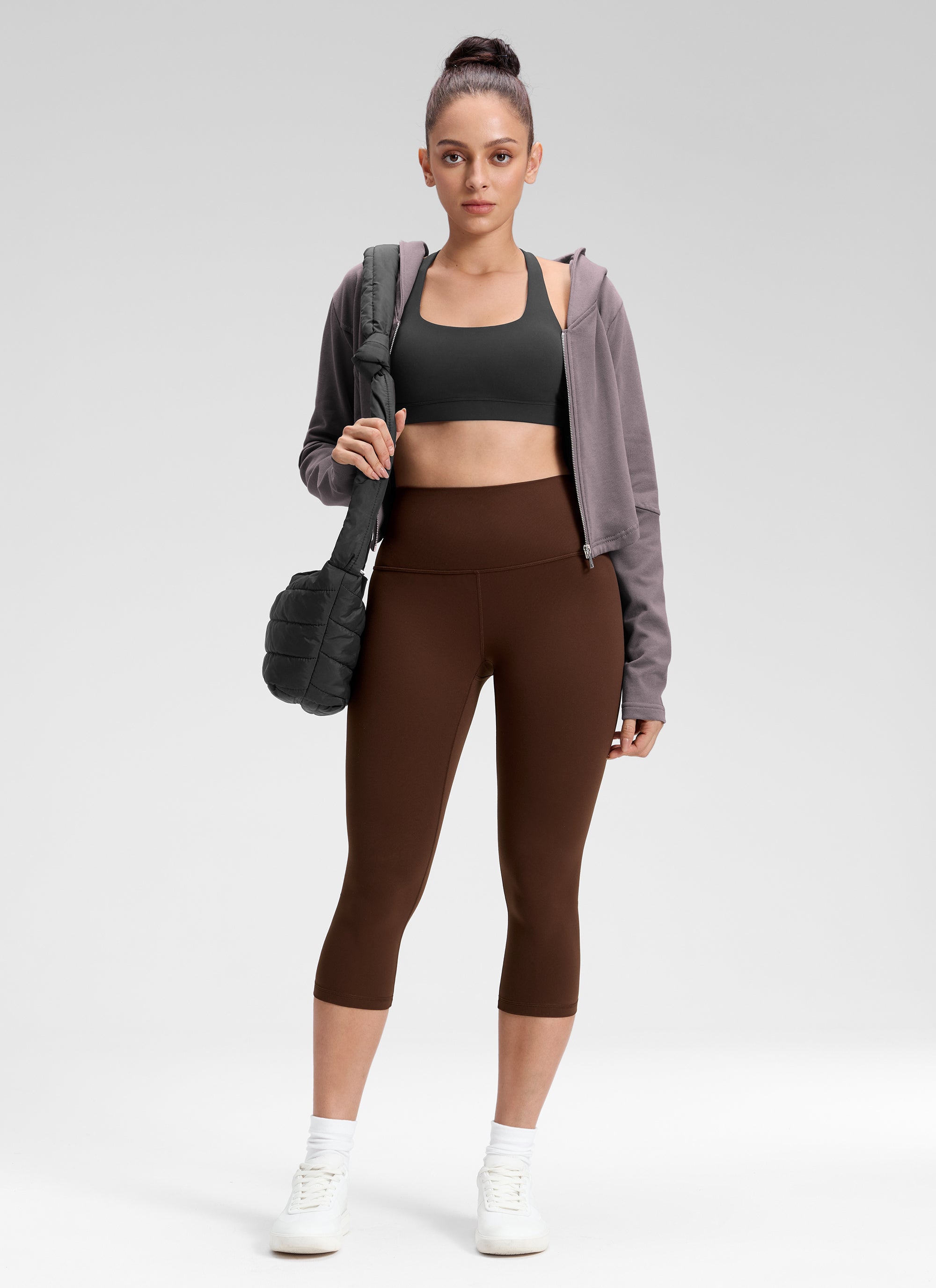 CRZ YOGA Butterluxe Leggings de Yoga de Tiro Alto para Mujer Marrón Lava
